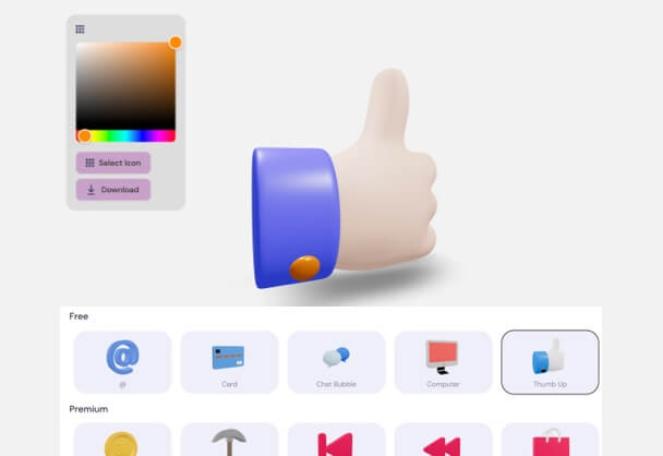 3diconeditor傻瓜式3D图标在线生成器支持自定义