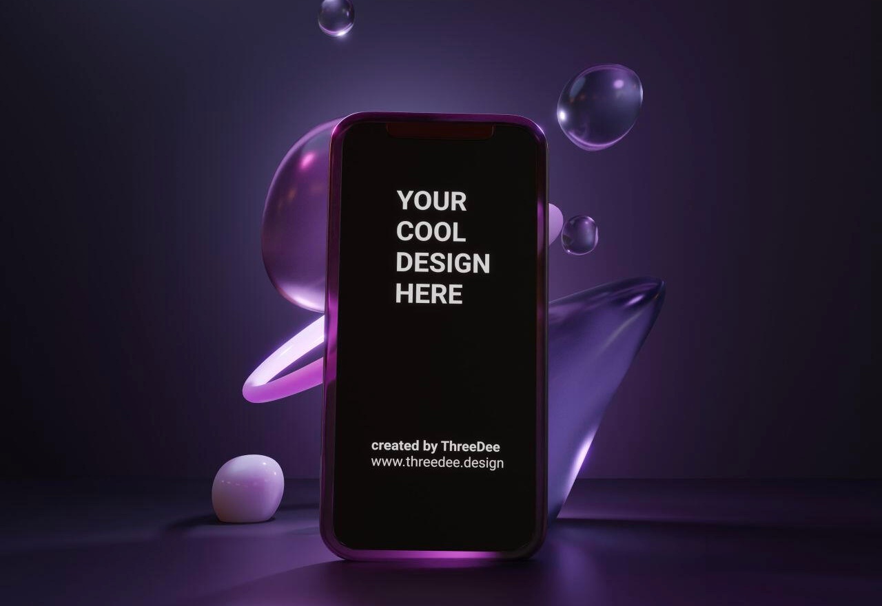 提供免费样机blender文件库，动态样机自己来！