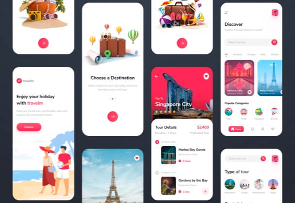 旅游APP UI Kit