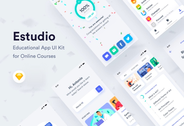在线教育App UI Kit