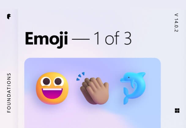 微软团队开源超1500款Fluent Emoji 开发文件