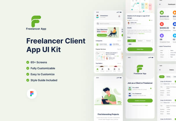 Figma兼职工作APPUI界面UIKIT