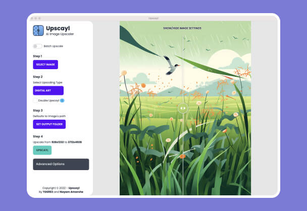 放大Midjourney的图片丨免费开源神器Upscayl放大图片