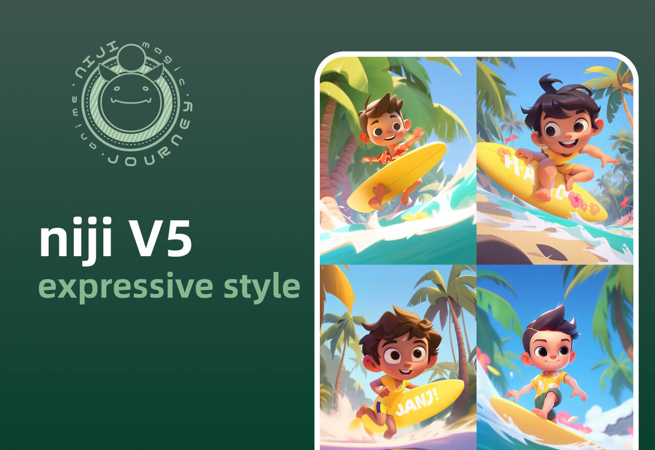 Niji V5 表现主义风格Expressive Style ，出图太赞啦！