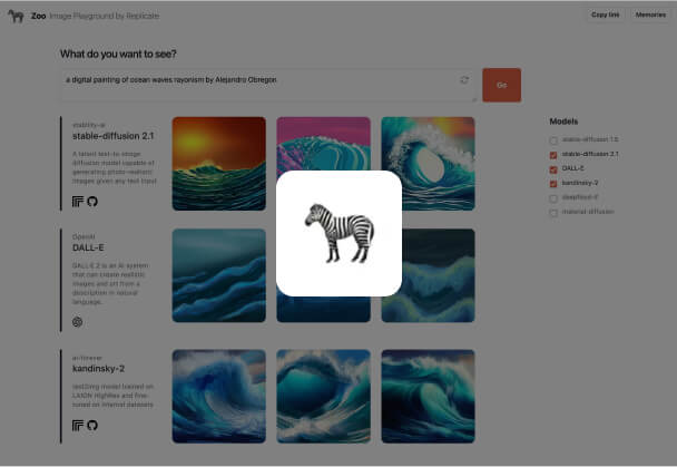 Zoo - 开源AI图像模型比较平台丨打开即用无需注册