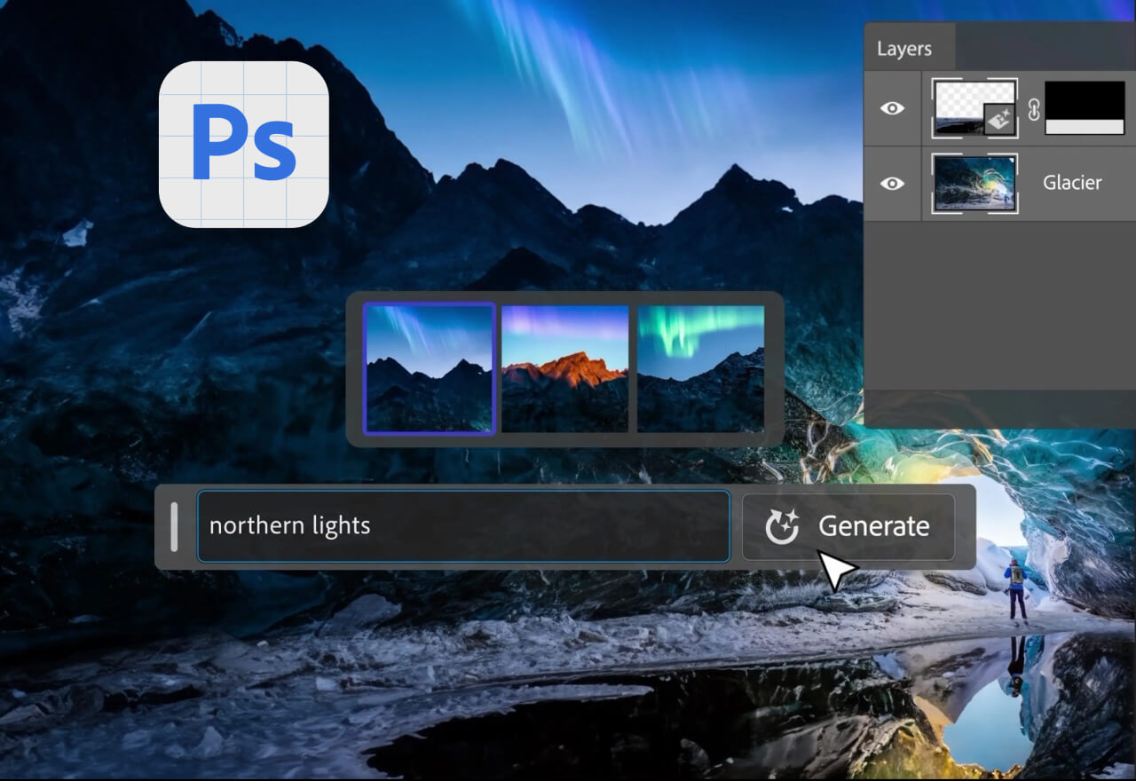 下载Photoshop Beta版本提前体验创意填充功能！