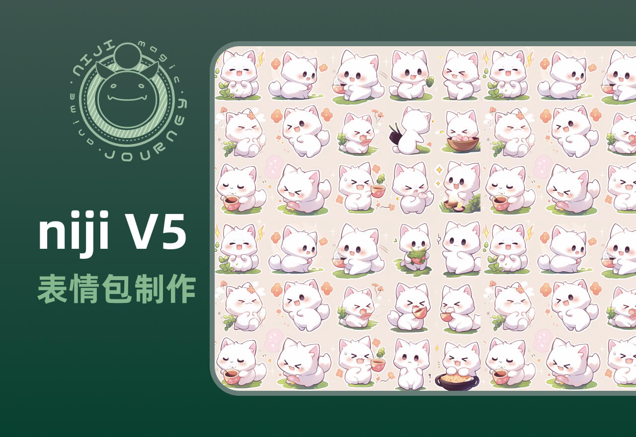 用 Midjourney 制作微信表情包，小白也可制作！