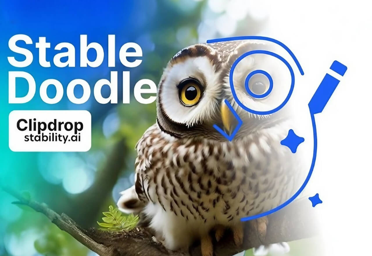 Clipdrop上线Stable Doodle功能，涂鸦变绘画太简单！