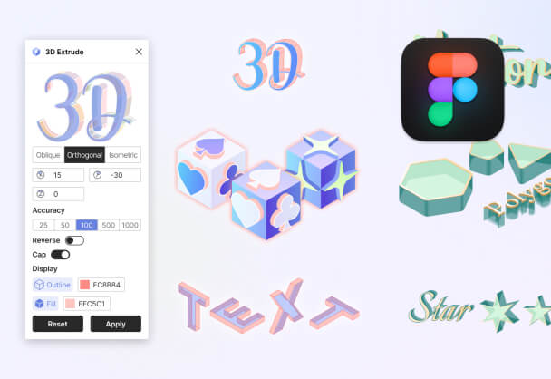 Figma最新插件！3D Vector丨Vector to 3D在Figma中做3D效果超方便！