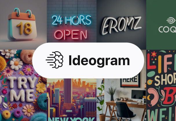 Ideogram有多强大！11个AI生成文本图像案例应用分析！