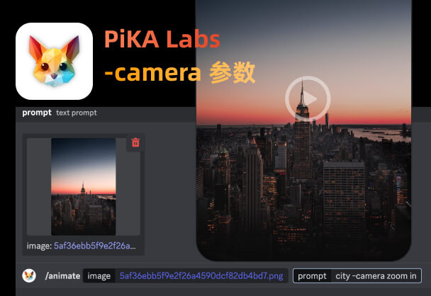 Pika Labs推出影像控制新功能,-camera提升视觉丰富度
