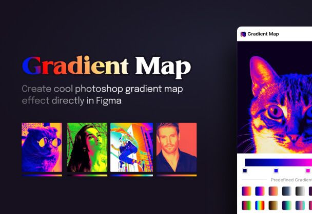 Figma 插件 Gradient Map丨梯度色图效果