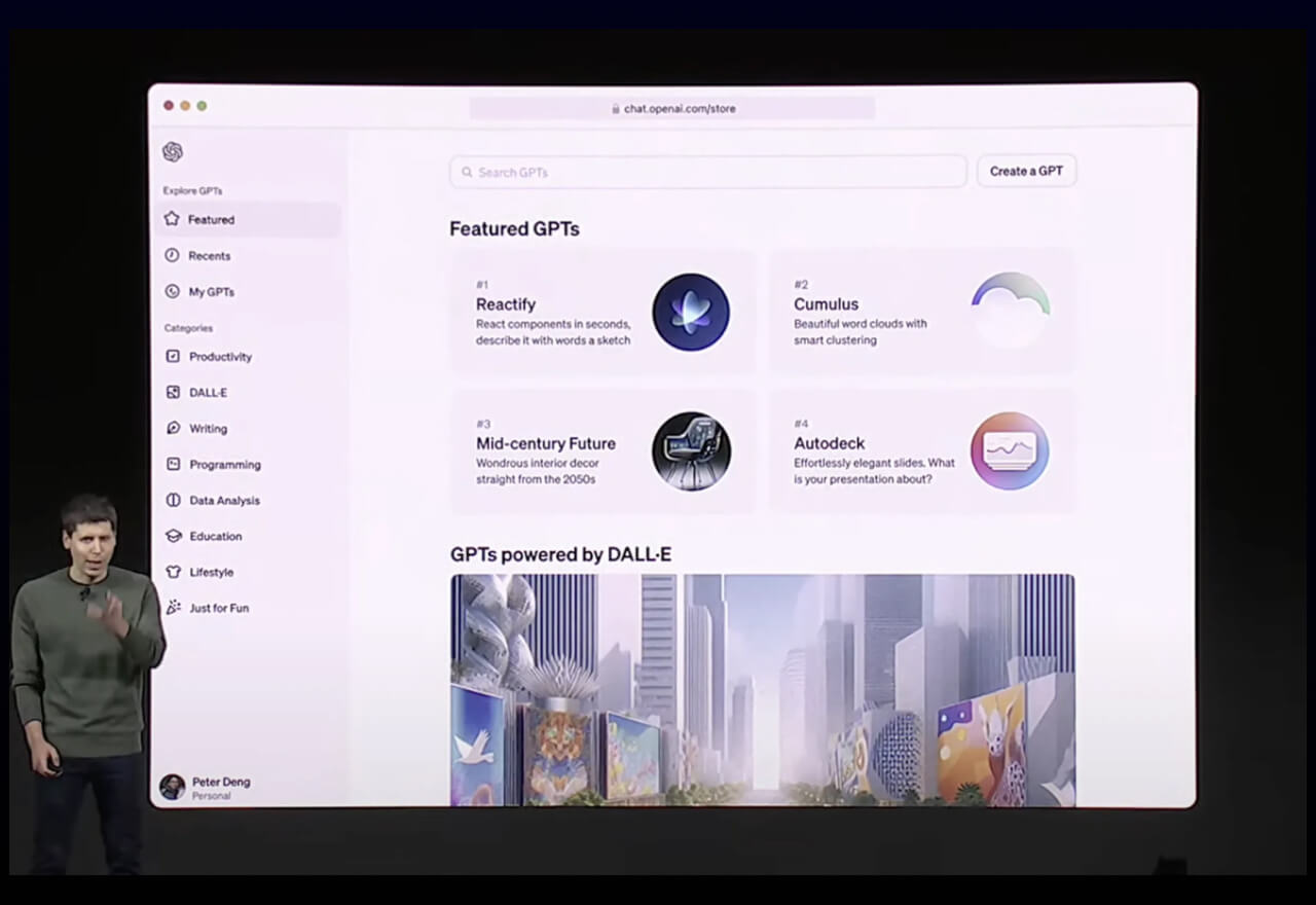 OpenAI开发者大会丨推出GPTs,用户可创建个性化AI