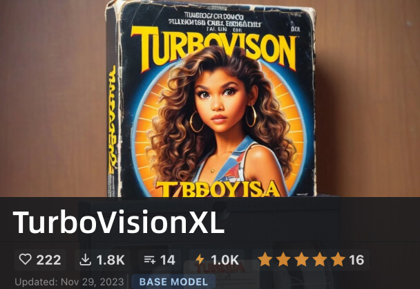 TurboVisionXL模型丨SDXL Turbo优化版