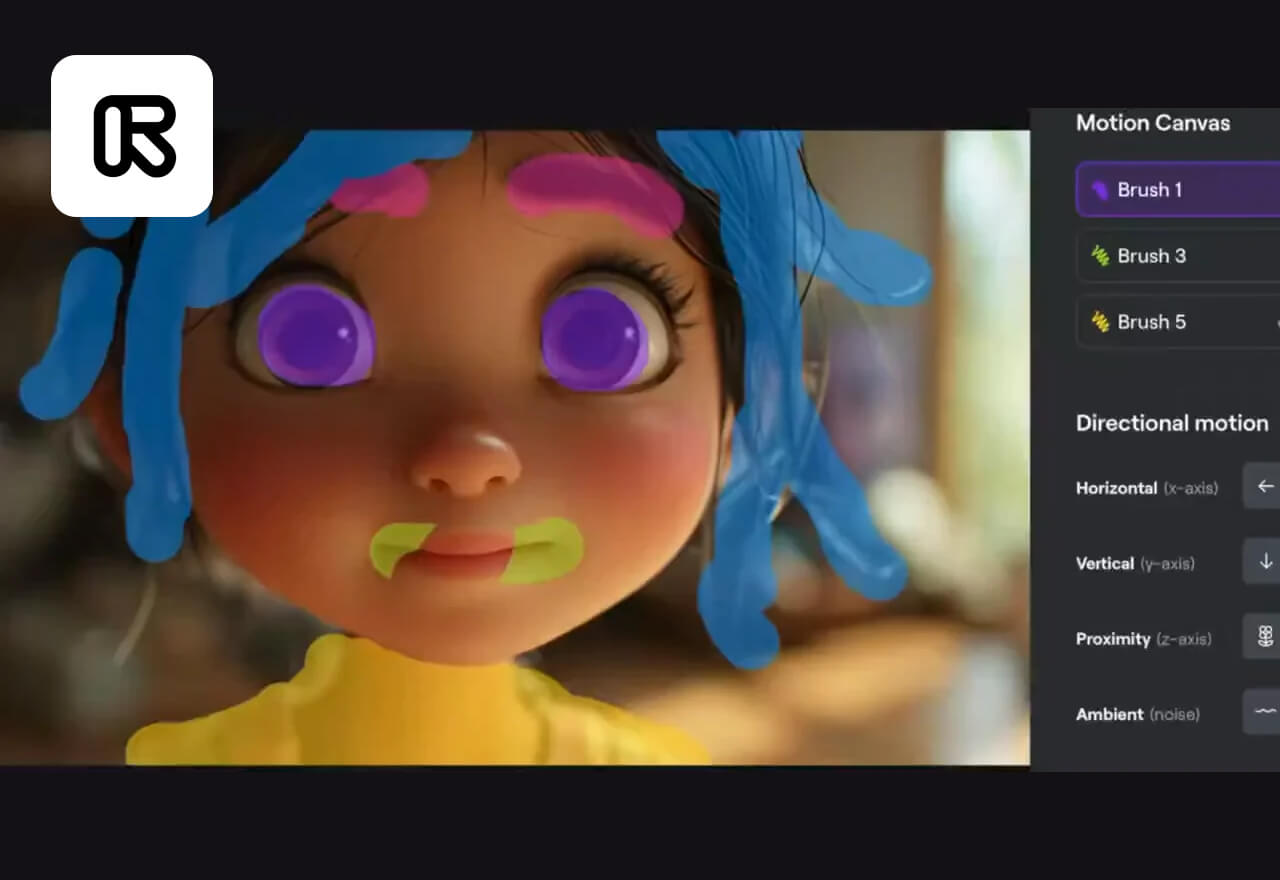 Runway Gen-2推出Multi-Motion Brush功能