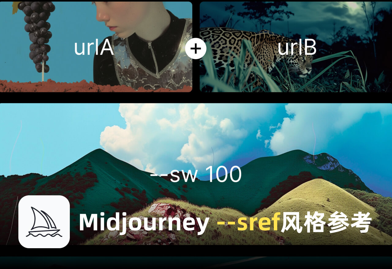 Midjourney推出“风格参考”功能丨--sref参数使用