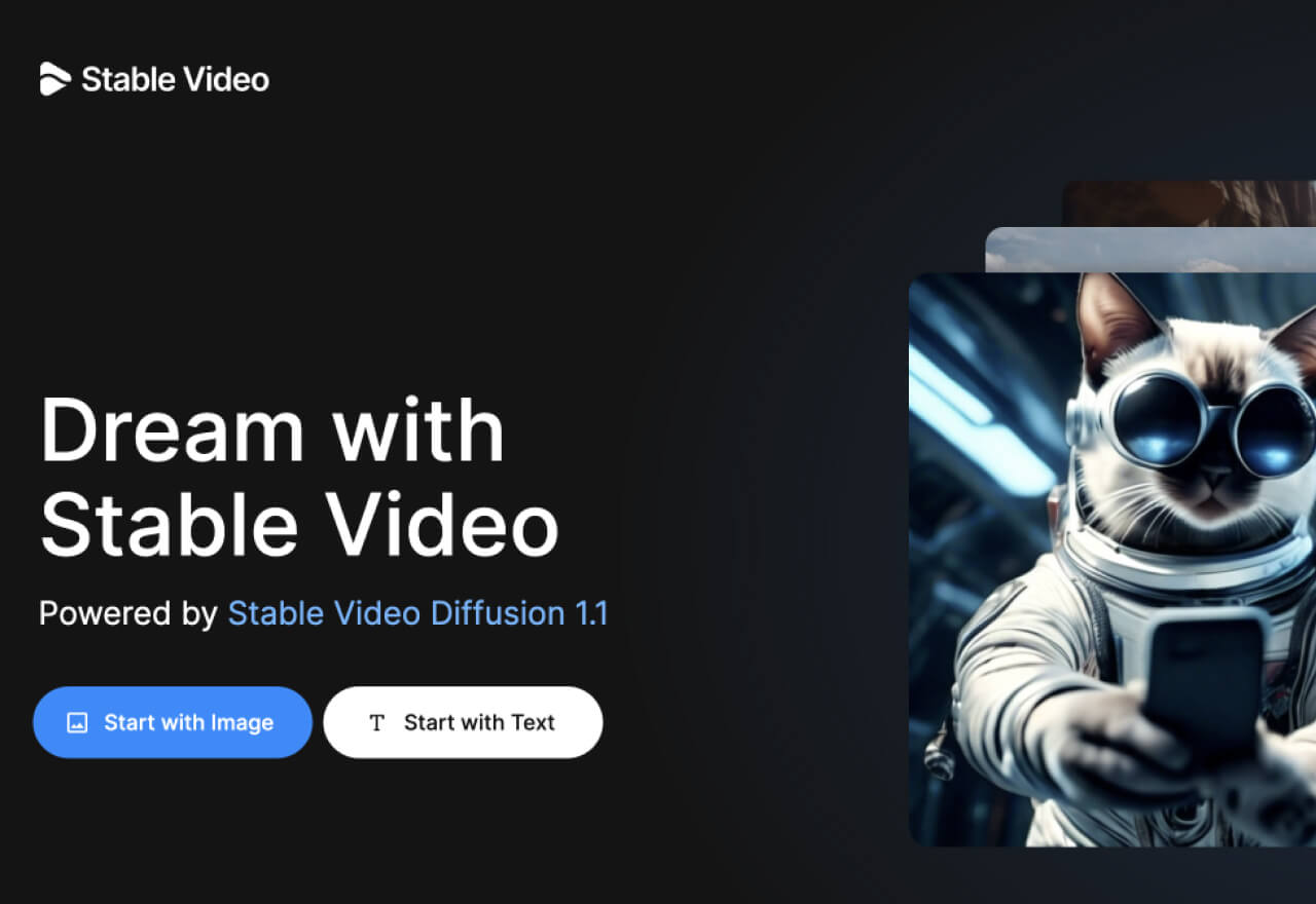 Stable Video官网上线丨免费视频生成AI玩起来！