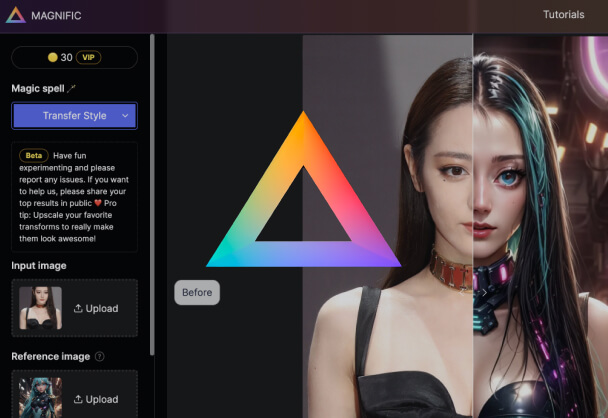 Magnific AI风格迁移功能(Transfer Style)详细教程