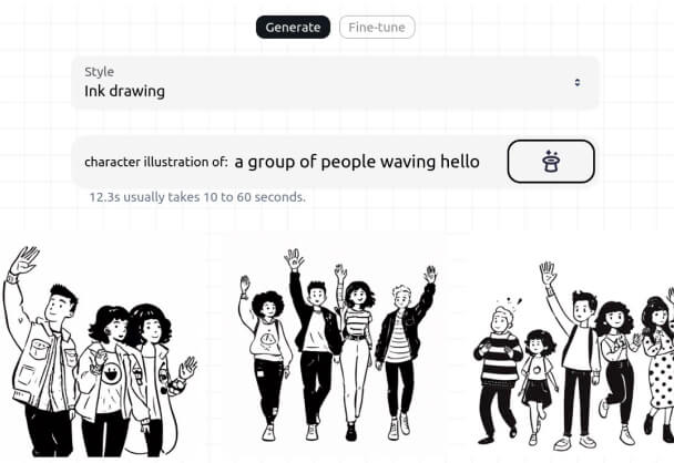 Ilus AI丨快速生成涂鸦、doodle、墨线风格插画