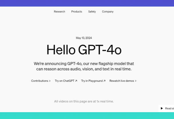 GPT-4o将向所有用户免费开放，普通用户还需等待