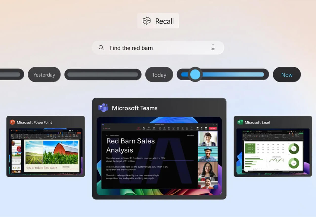 微软发布Recall:为Windows 11装上记忆力