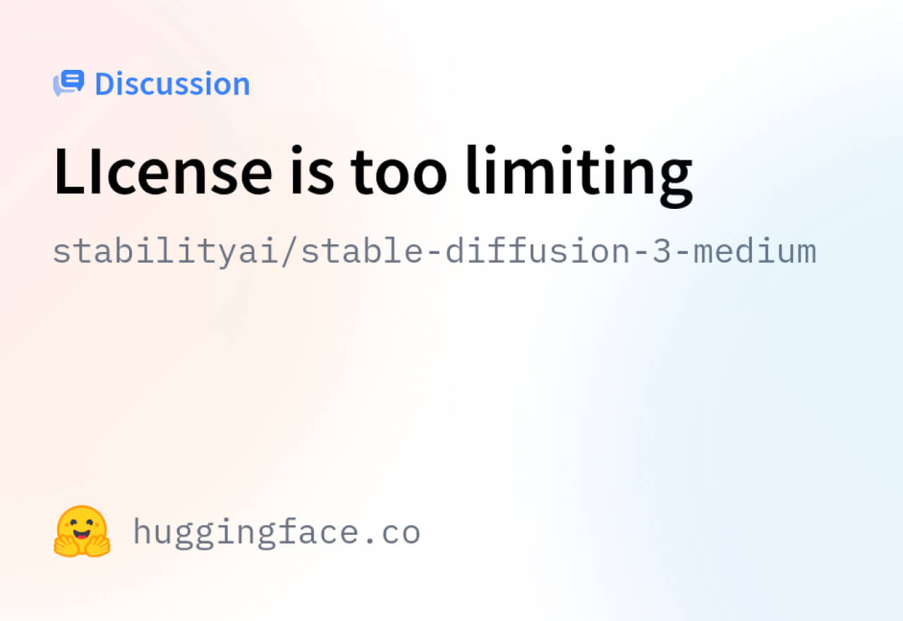 Stability AI的SD3模型许可协议引发争议