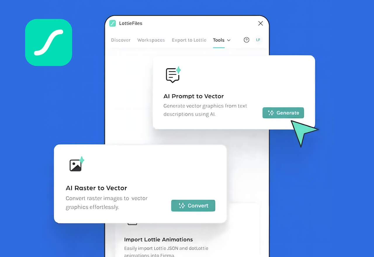 LottieFiles Figma插件上线AI功能丨文本描述秒变矢量图