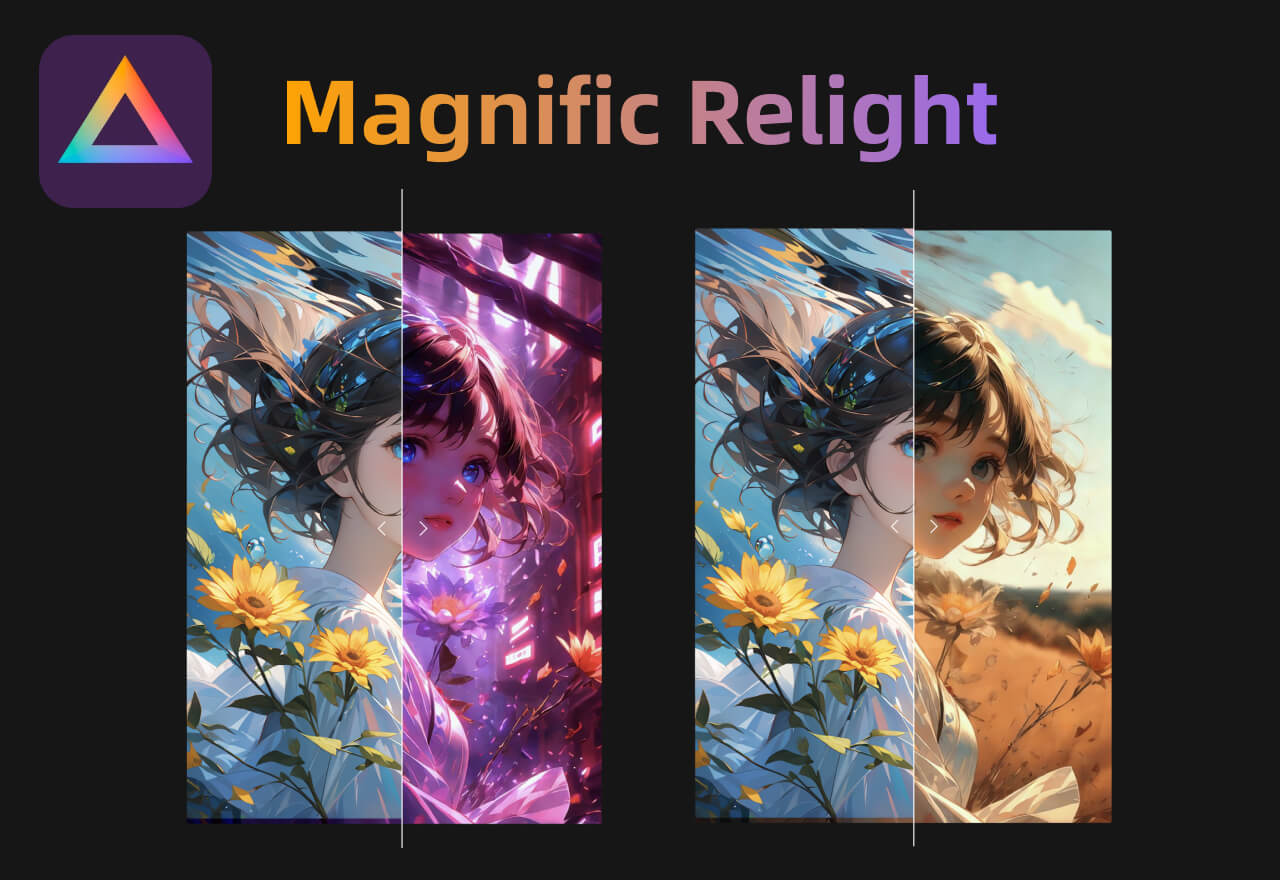 Magnific Relight丨快速重新渲染图像