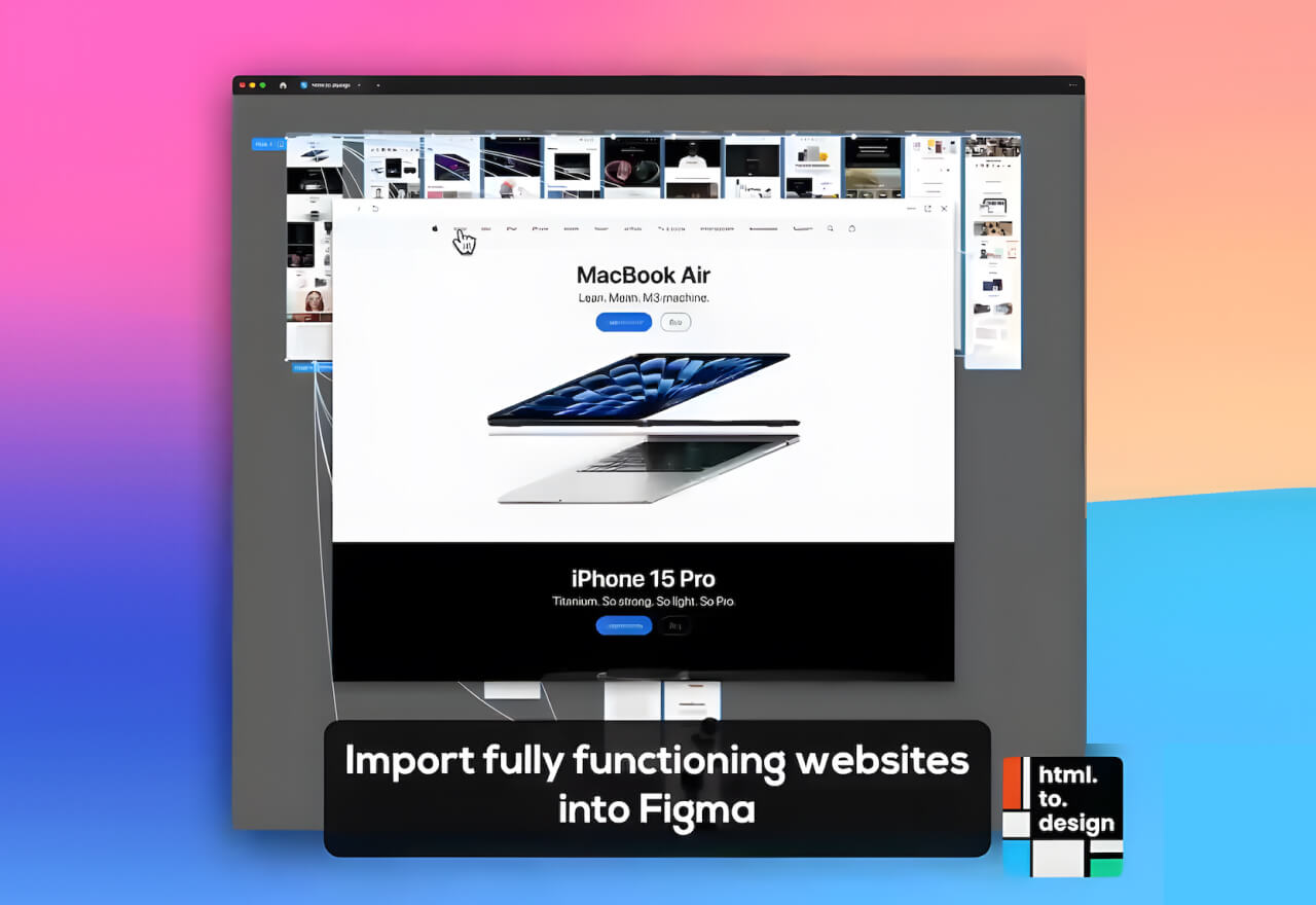 Html to Design插件重磅更新丨自动链接批量导入网页