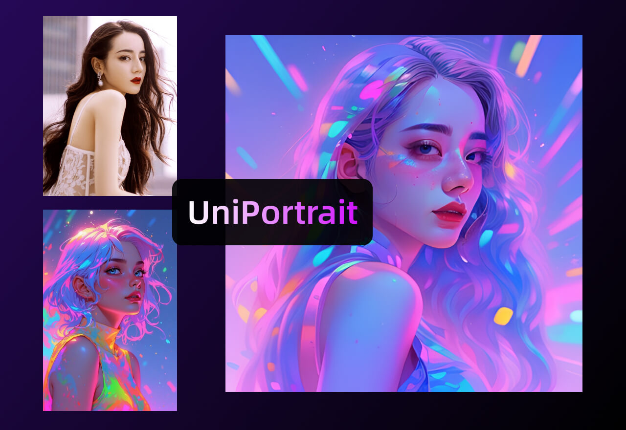UniPortrait丨角色一致性融合风格参考框架
