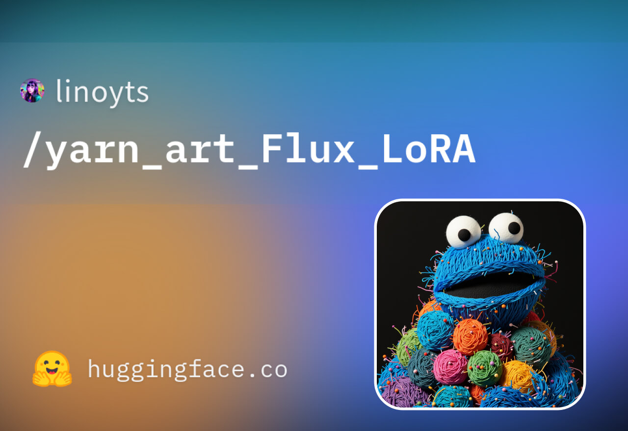 Flux LoRA丨yarn_art_Flux_LoRA生成纱线艺术风格图像