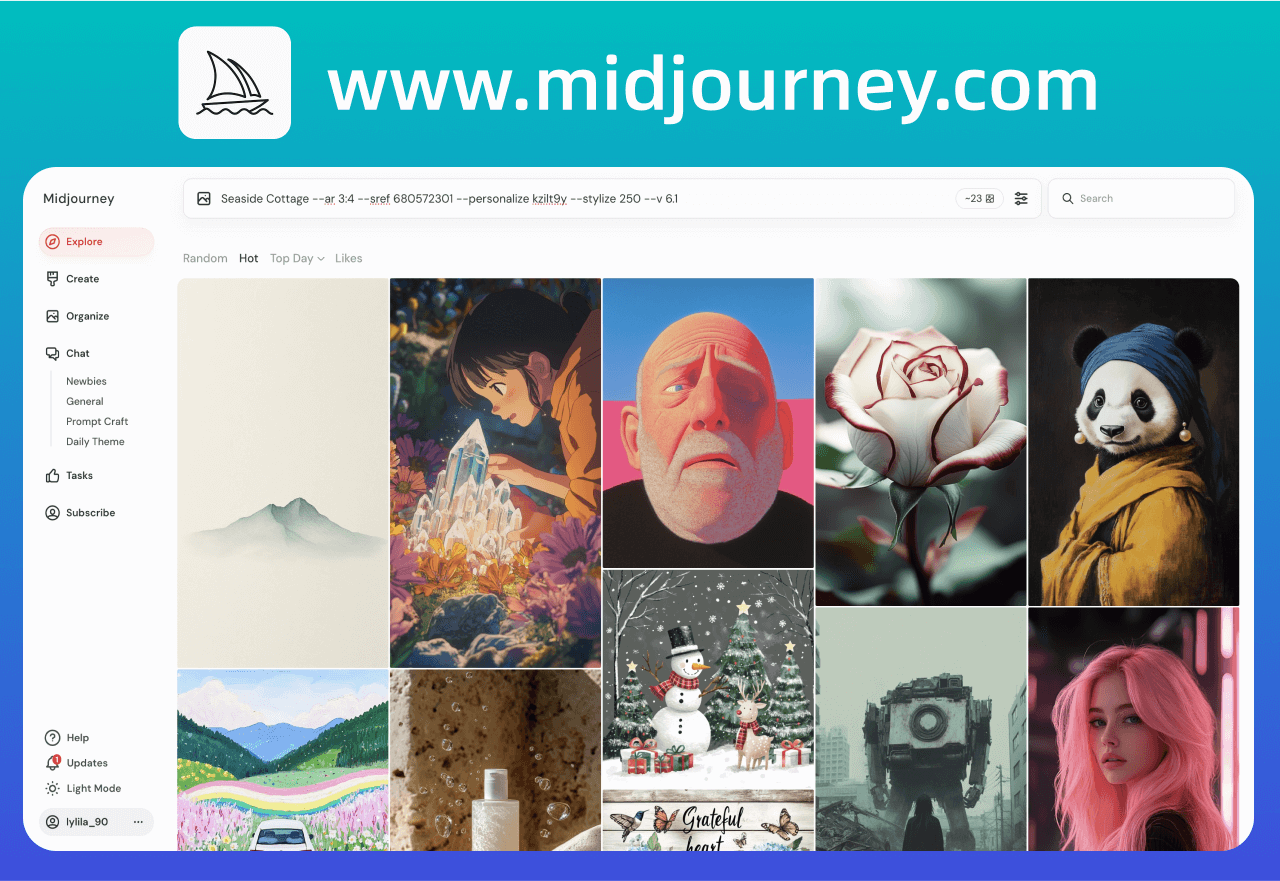 Midjourney网页版全面开放！赠送25张免费试用额度！