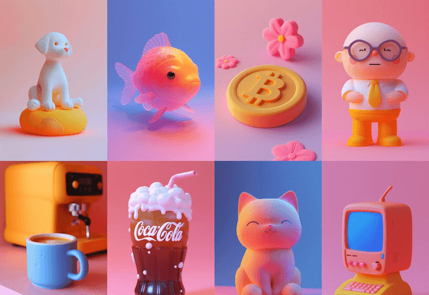 粉彩3D玩具世界