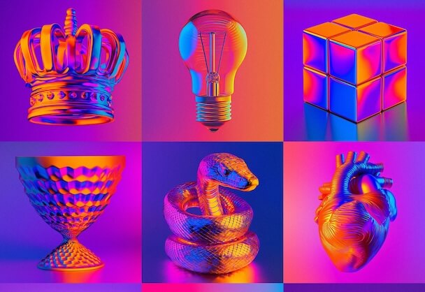 霓虹幻象：3D渲染的视觉盛宴