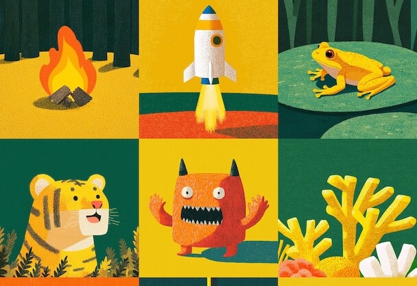 童趣奇想：扁平化插画的缤纷世界