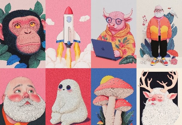 温暖插画：童趣与现代感的完美融合