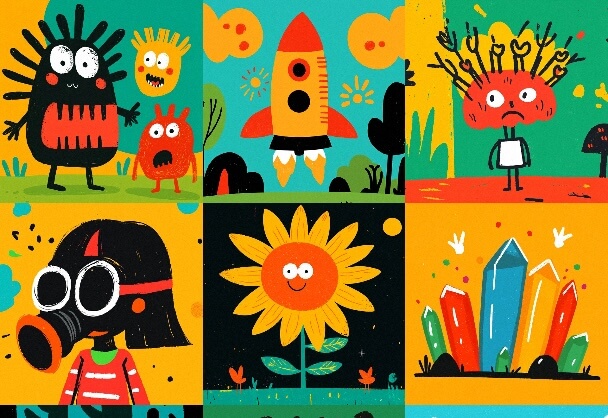 童趣插画：手绘风格的有趣世界