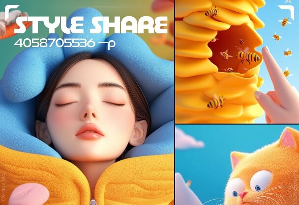 暖阳色调：治愈系3D插画的艺术表达