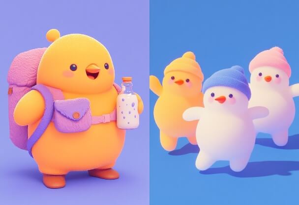 温暖治愈：3D萌系角色的艺术魔法