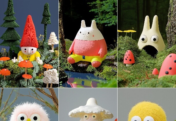 童话森林：3D可爱角色的奇幻世界