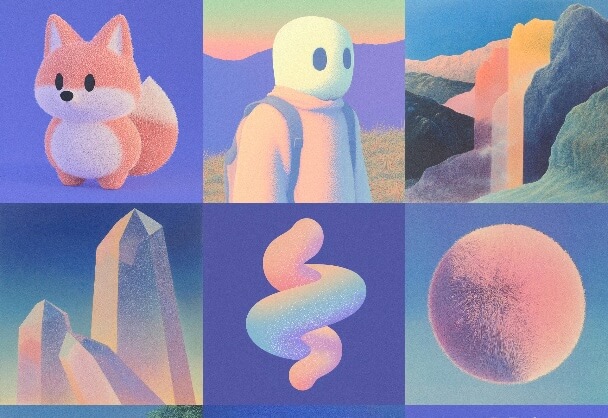 柔光梦境：渐变色调下的艺术诗意