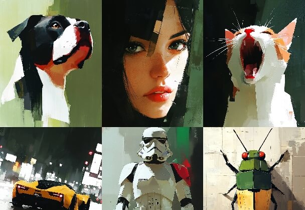 数字绘画：宽笔触写实主义风格