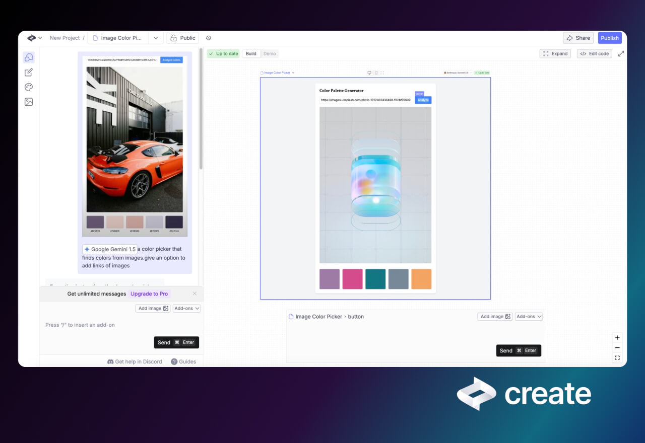生成式UI开发神器丨使用 Create.xyz 快速创建应用程序