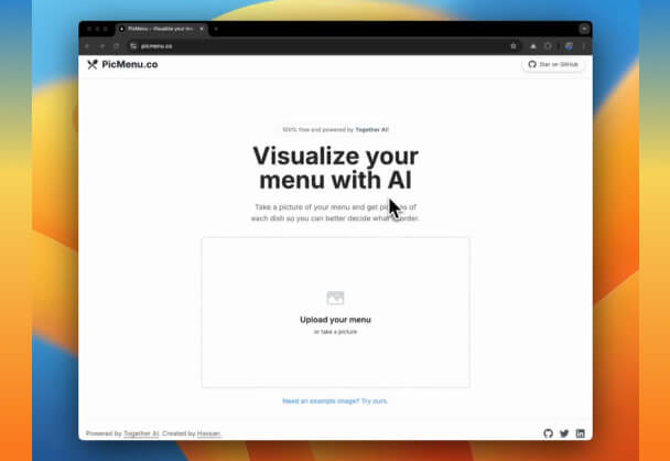PicMenu丨用 AI 将文本菜单转化为直观的美食图片