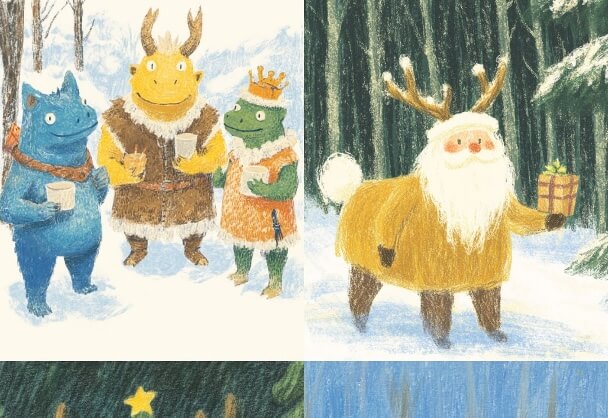 冬日童话：童趣插画的温馨世界
