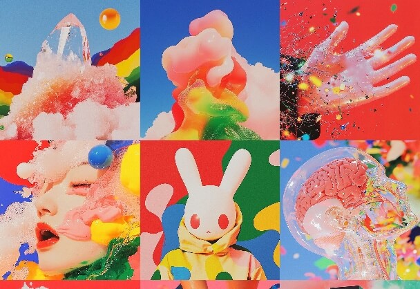超现实彩虹：缤纷色彩的视觉狂想