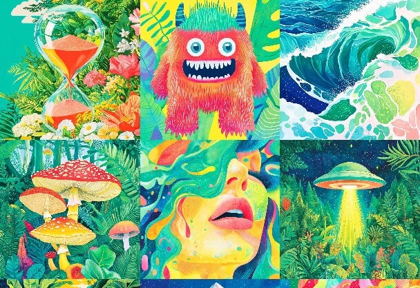 幻彩奇境：绚丽色彩的超现实世界