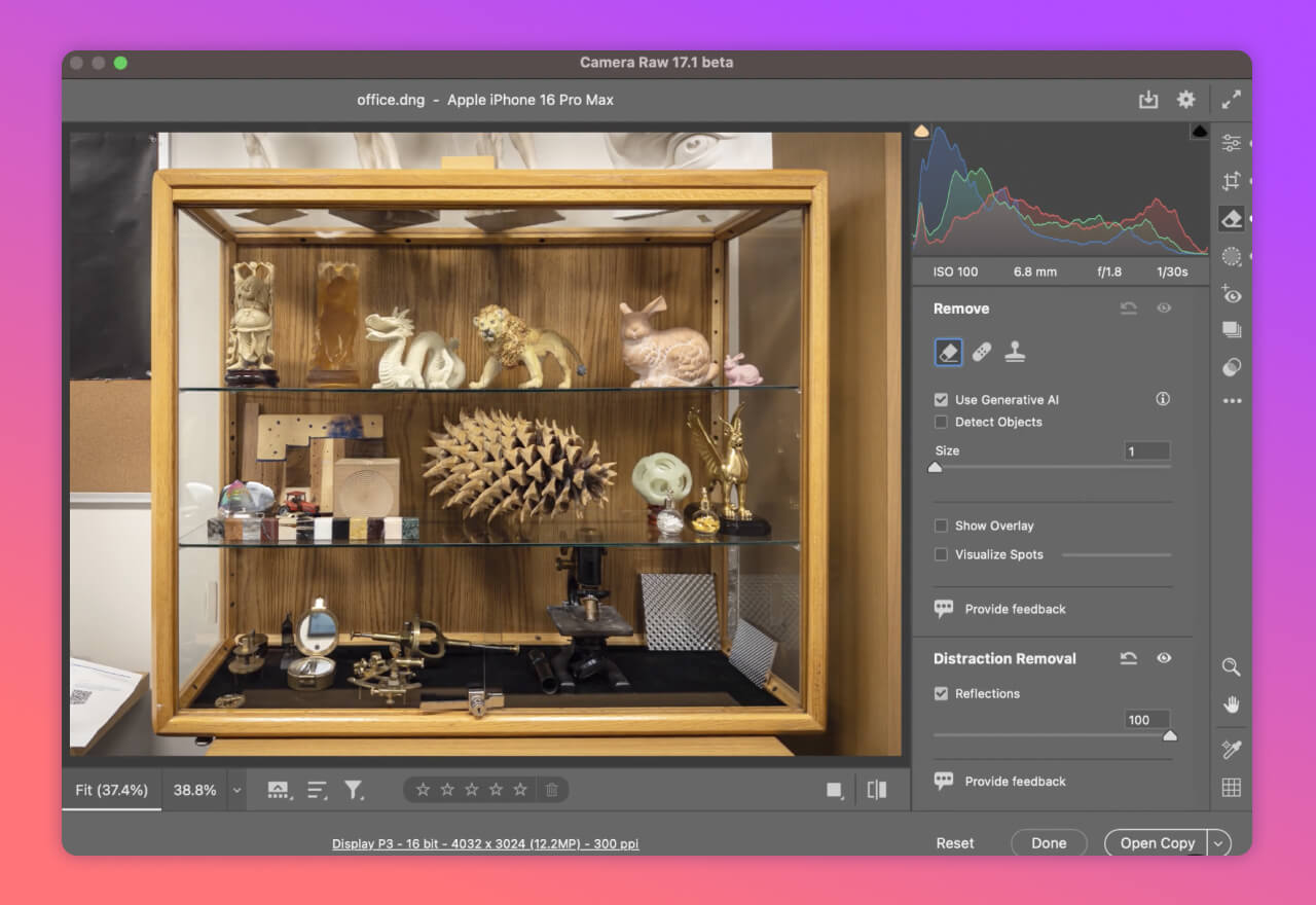 Adobe 推出“反射去除工具”，去除照片中的窗户反光!
