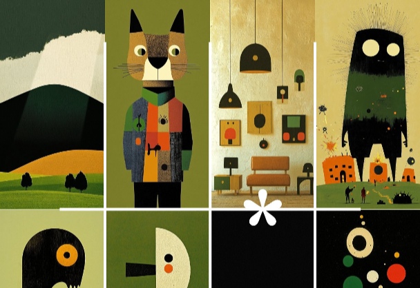 复古简约插画艺术设计