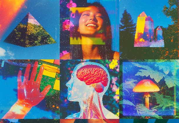 迷幻色彩艺术拼贴